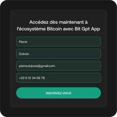 Inscription en France avec Bit Gpt App France
